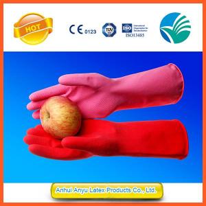 cleaning household rubber gloves