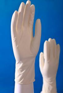 plastic medical gloves